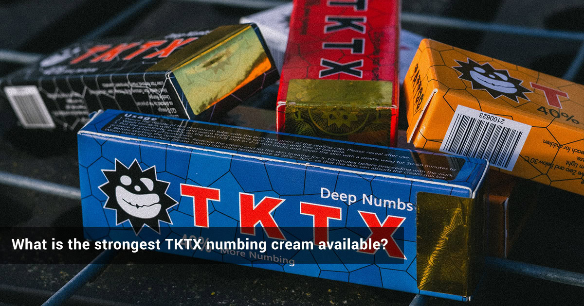 What is the strongest TKTX numbing cream available?